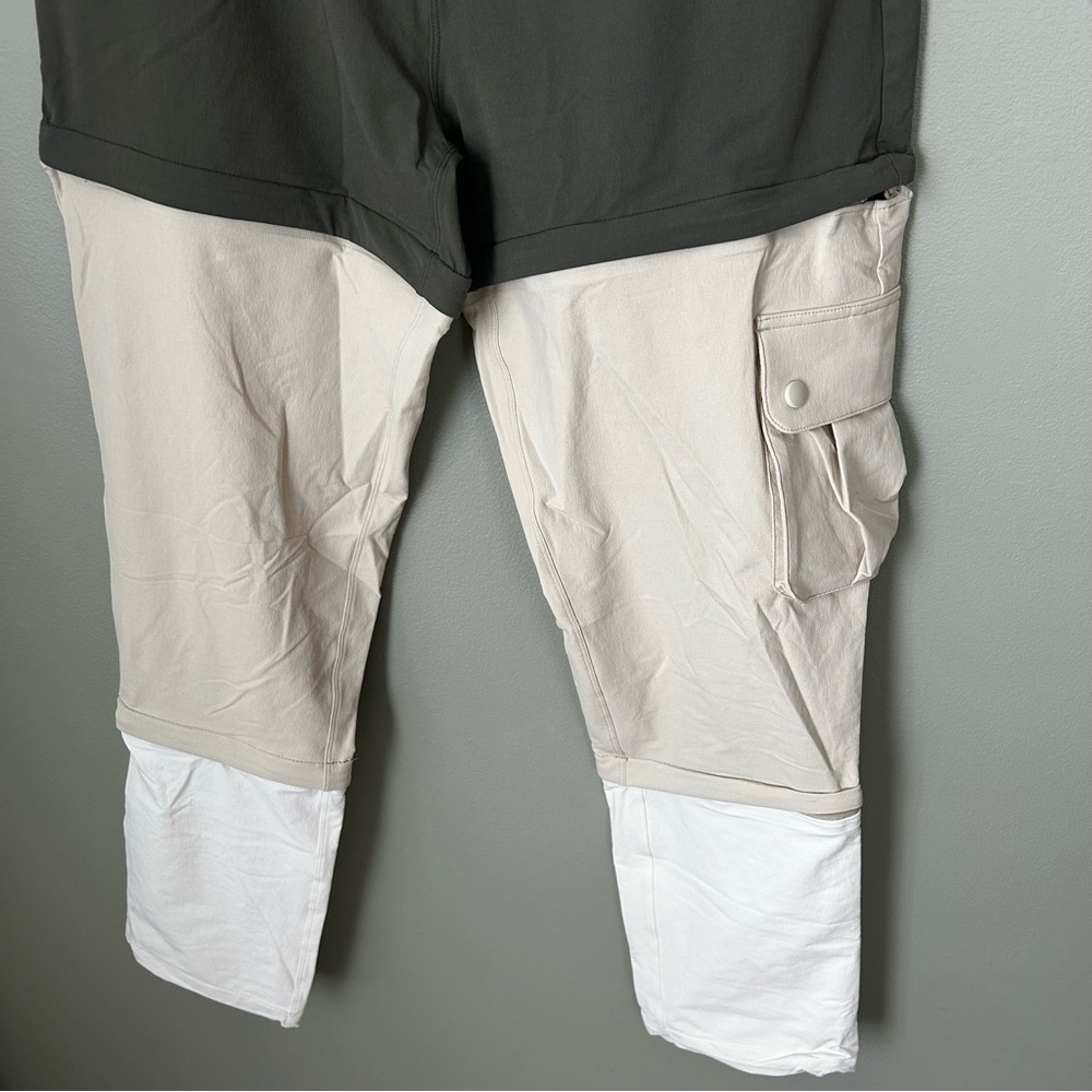NWT outdoor voices‎ zip-off rectrek pants green size small women’s - Picture 4 of 10